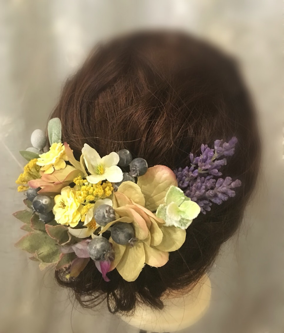 しっとり秋色 ヘッドドレスパーツ (ヘアアクサリー) 2枚目の画像