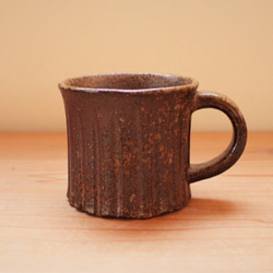 青備前 面取マグカップ【1点限定】【備前焼】 マグカップ トトクマ舎