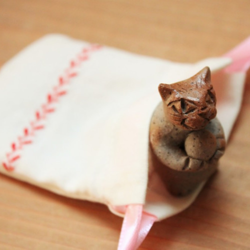 備前焼 つれてってネコ まねきねこ その他置物 トトクマ舎 通販