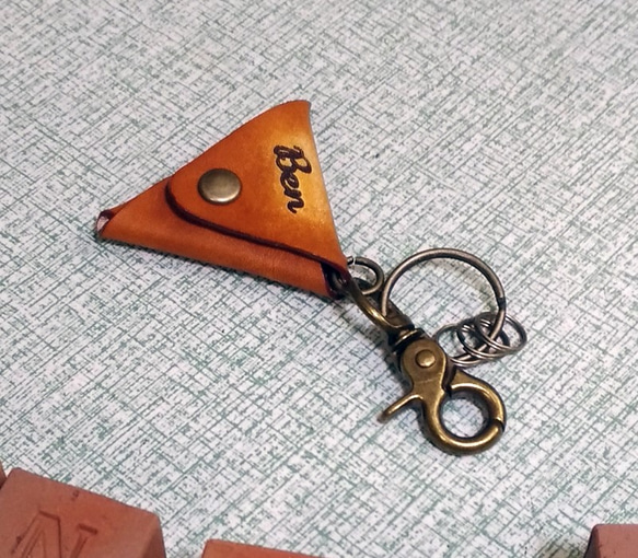 免費送貨 [我們將製作您喜歡的顏色] 帶名字的 Pick case type key holder 第2張的照片