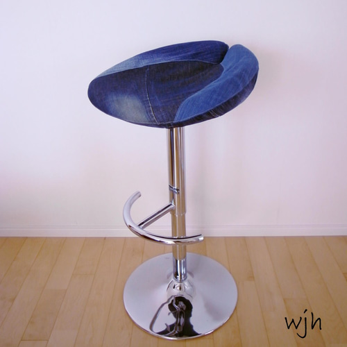 デニムカウンターチェア「yizi 04」 椅子 デニムリメイク 椅子