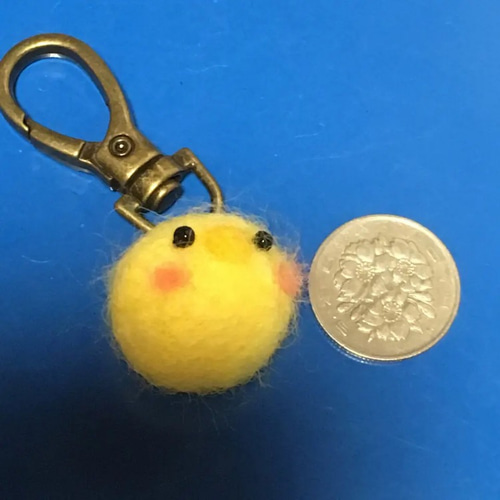 羊毛フェルト ひよこ マスコット ＊ ストラップ その他雑貨 ちいさな