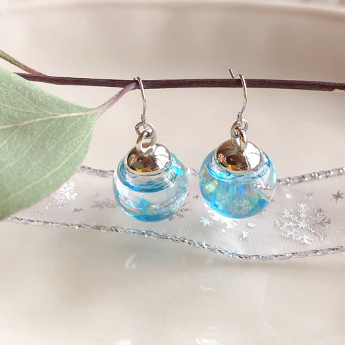 【1194】ガラスドームのピアス／イヤリング 1194】ガラスドームのピアス／イヤリング 1194】ガラスドームの