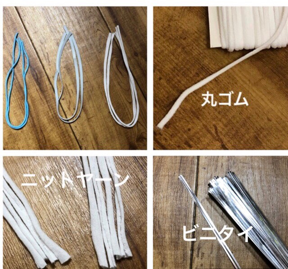 夏用立体マスク 接触冷感とコットンリネン茶 No.12 10枚目の画像