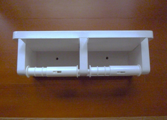 木製廁紙架ver.3的（白色） 第5張的照片