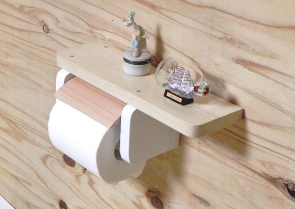 木製廁紙架版本7（自然科學） 第4張的照片