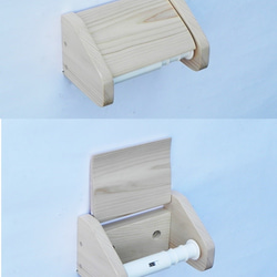 木製トイレットペーパーホルダー Ver.10（ナチュラル） 5枚目の画像