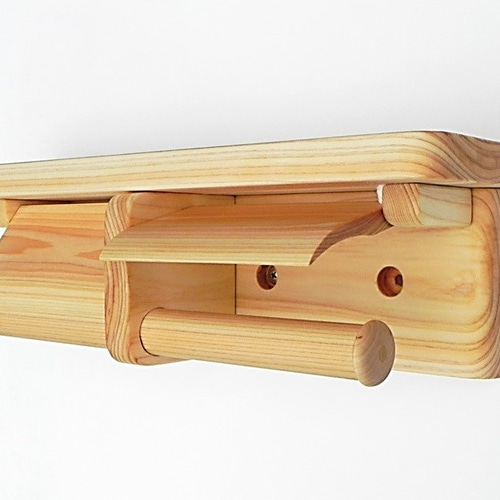 ひのき製トイレットペーパーホルダー Ver.13 バス・トイレ・洗面用品