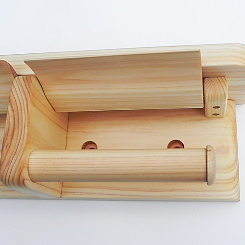 ひのき製トイレットペーパーホルダー Ver.13 バス・トイレ・洗面用品