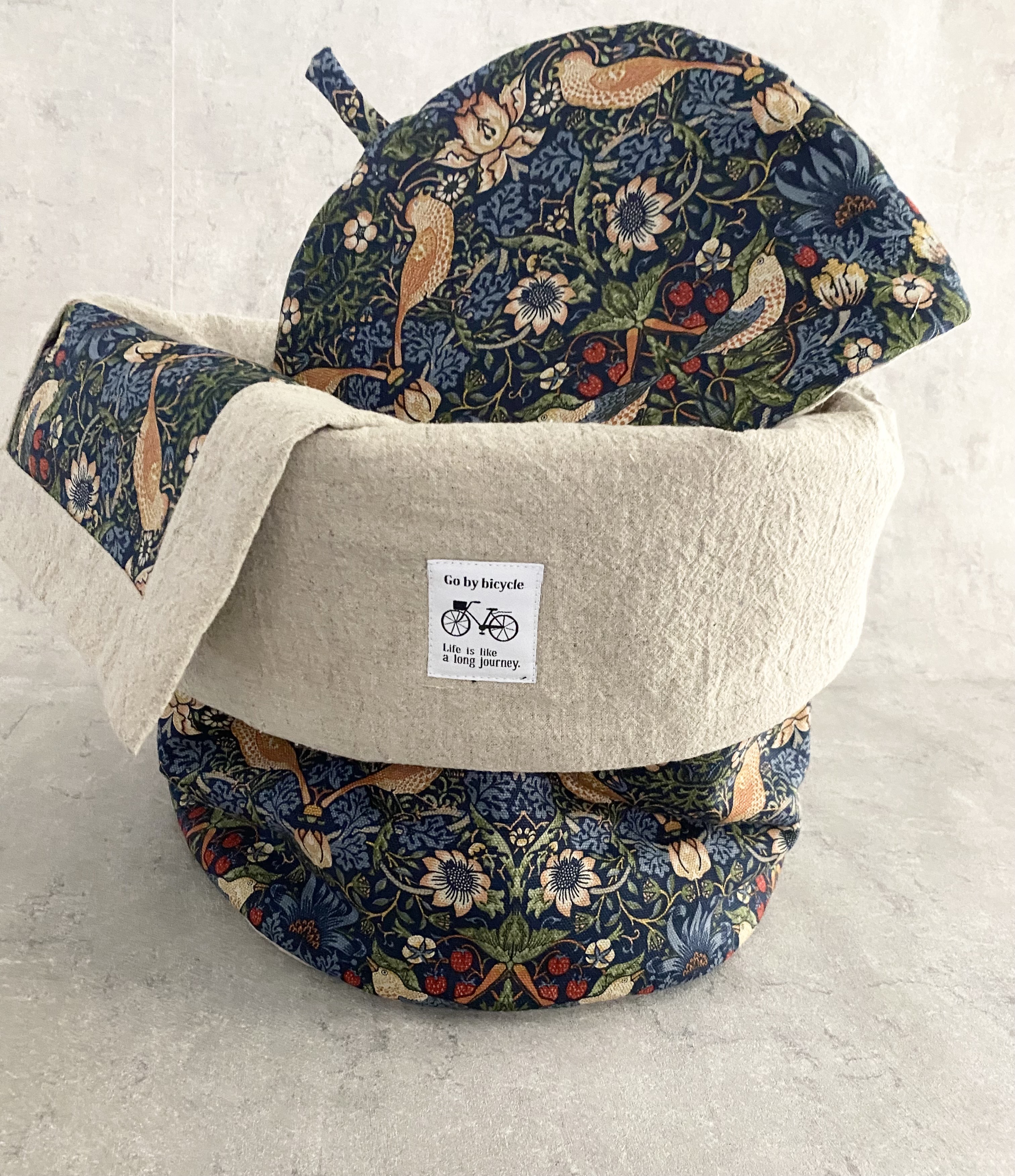 ウイリアム・モリス物入れ(紺)