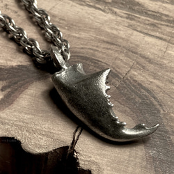 オオクワガタネックレス オオクワガタ(オス) ペンダントトップ シルバーアクセサリー | Blue