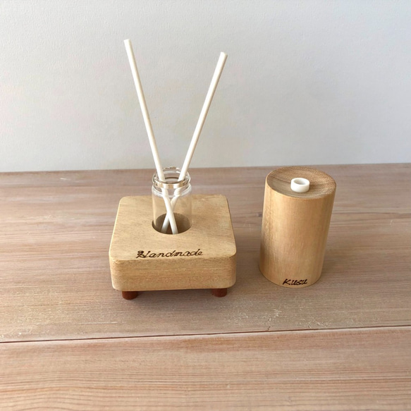 木製リードディヒューザー（１０ｍｌ）☆香り☆くすのき☆CR05９ 2枚目の画像