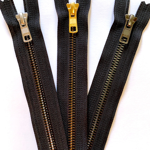 YKK 5号 オープン 70cm 海外ファスナー METALUXE箔転写物理研磨 その他