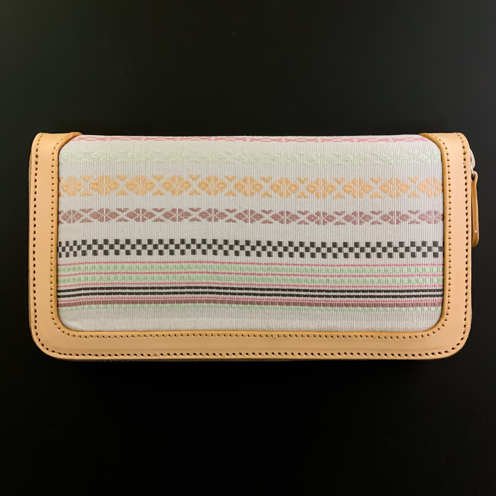 ファスナー長財布【博多織×レザー 】（BEYOND LEATHER）