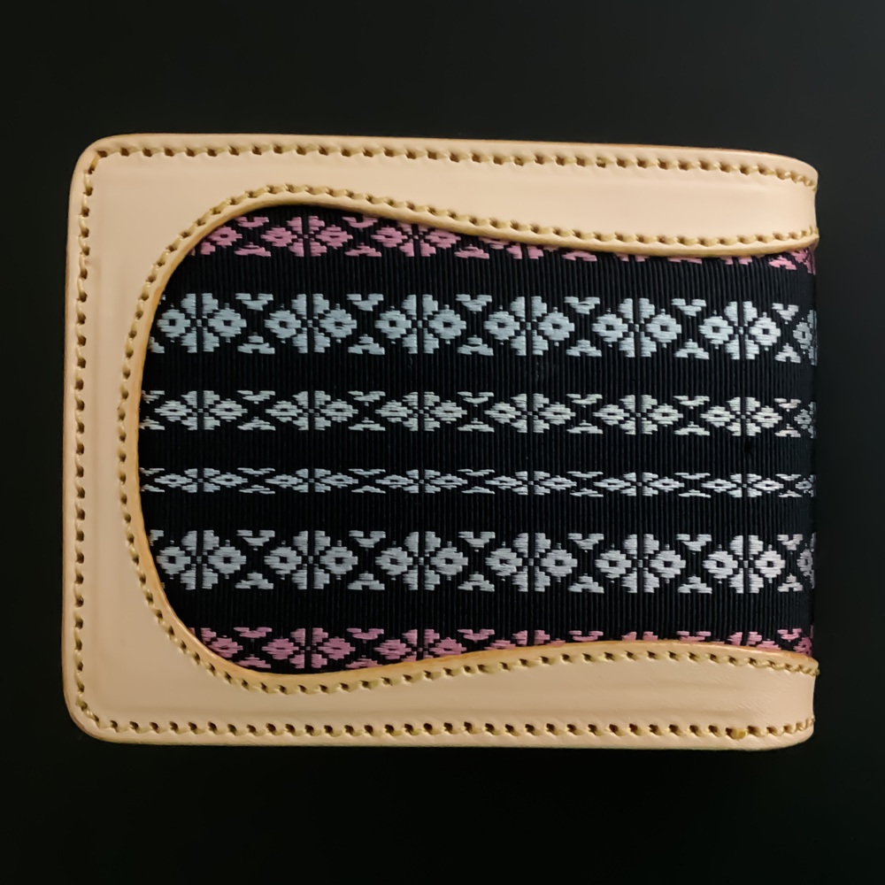 二つ折り財布【博多織×レザー 】（BEYOND LEATHER）