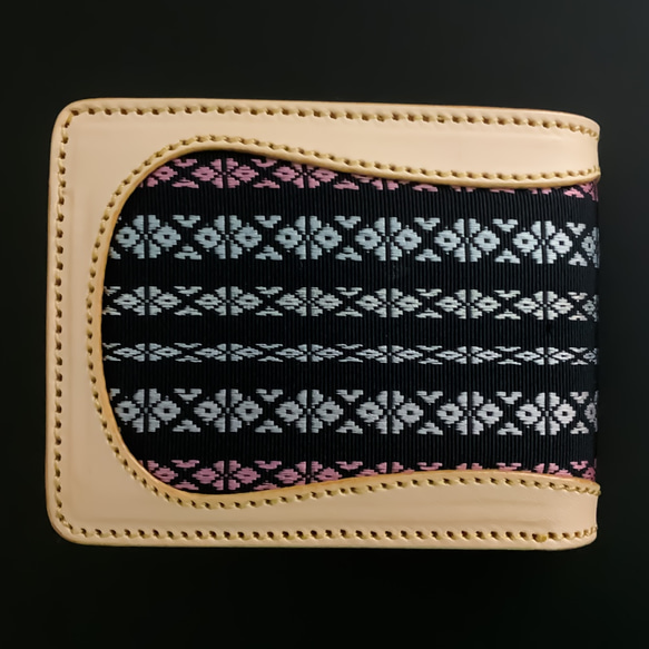 二つ折り財布【博多織×レザー 】（BEYOND LEATHER） 