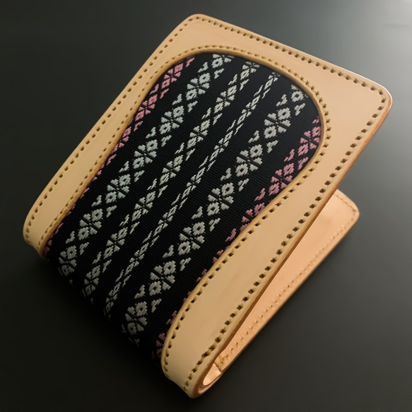 二つ折り財布【博多織×レザー 】（BEYOND LEATHER） 