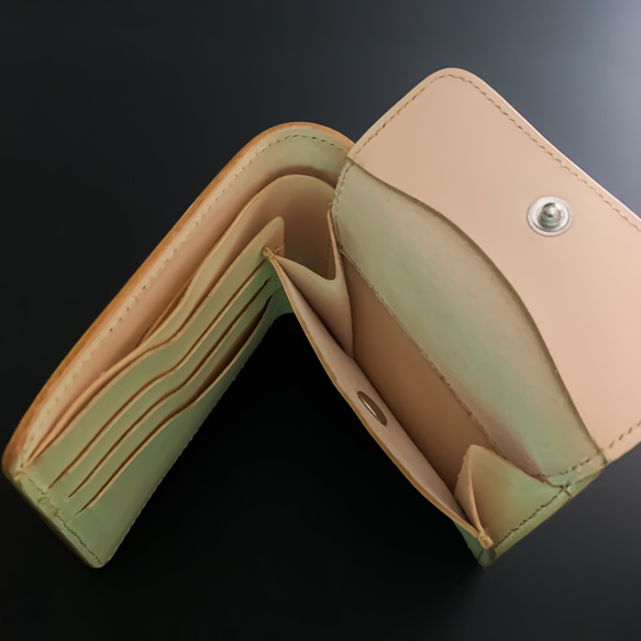 二つ折り財布【博多織×レザー 】（BEYOND LEATHER） 6枚目の画像