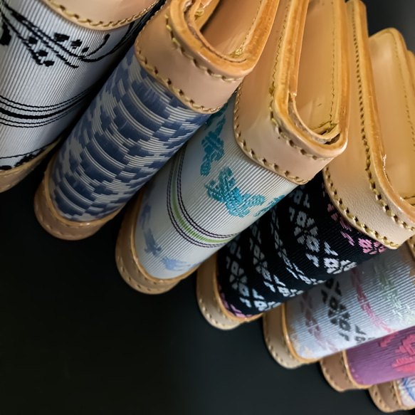 二つ折り財布【博多織×レザー 】（BEYOND LEATHER） 