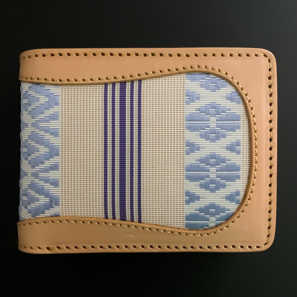 二つ折り財布【博多織×レザー 】（BEYOND LEATHER）