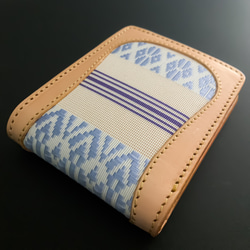 二つ折り財布【博多織×レザー 】（BEYOND LEATHER） 4枚目の画像