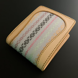 二つ折り財布【博多織×レザー 】（BEYOND LEATHER） 4枚目の画像