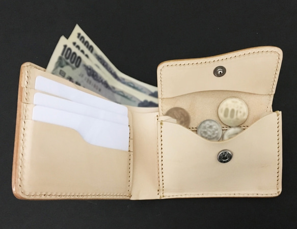 二つ折り財布【博多織×レザー 】（BEYOND LEATHER） 7枚目の画像