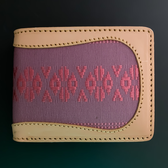 二つ折り財布【博多織×レザー 】（BEYOND LEATHER） 