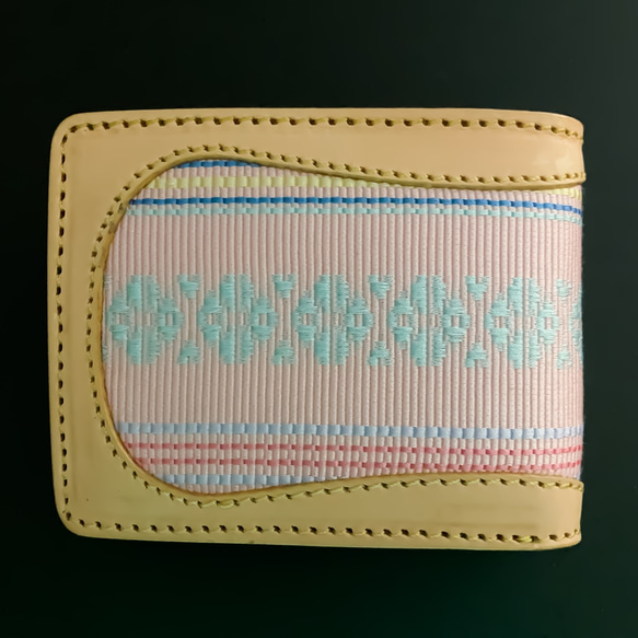 二つ折り財布【博多織×レザー 】（BEYOND LEATHER） 2枚目の画像