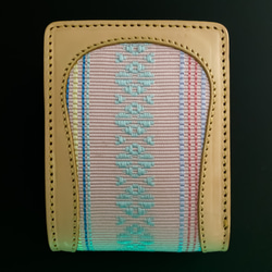 二つ折り財布【博多織×レザー 】（BEYOND LEATHER） 3枚目の画像