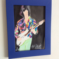 Jeff Beck 原画 フレーム付き 3枚目の画像