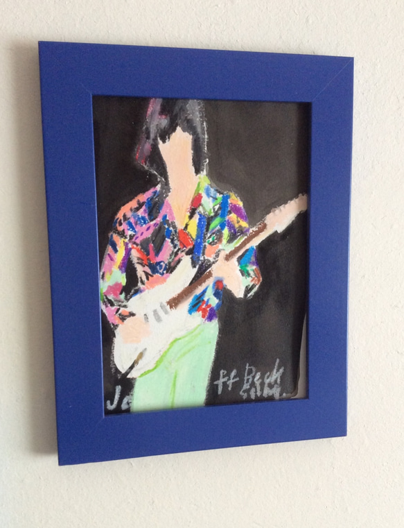 Jeff Beck 原画 フレーム付き 3枚目の画像