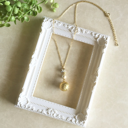 金色のオルゴール パール装飾付き 金色のオルゴール パール装飾付き 【公式通販】