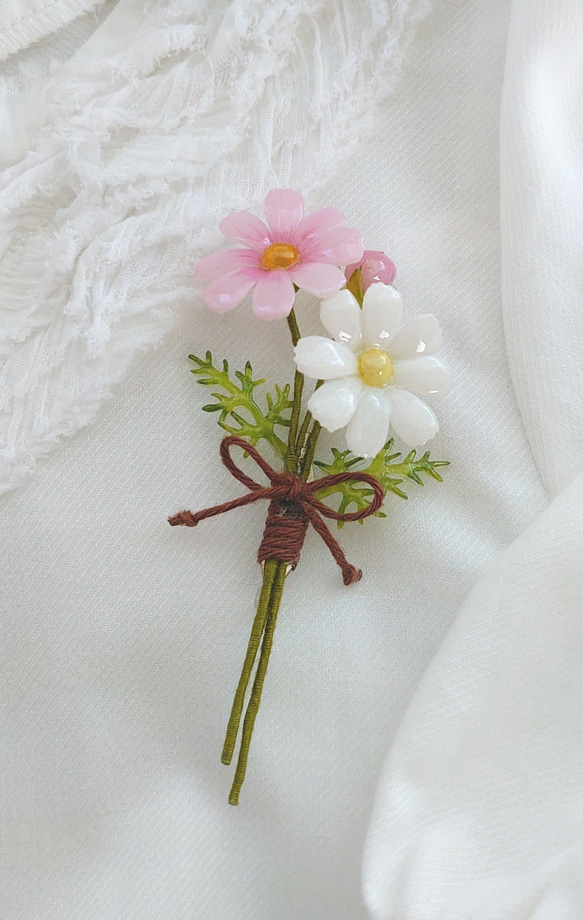 秋桜のブローチ 7枚目の画像