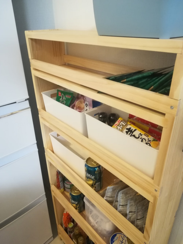 【サイズオーダー可】隙間収納（冷蔵庫横） 