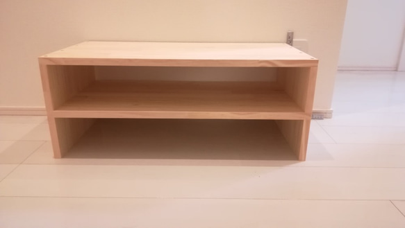 【オーダー】コの字型ラック2台 Amazon.co.jp: WOODPRO コの字 シェルフ 幅90cm 高さ40cm 奥行