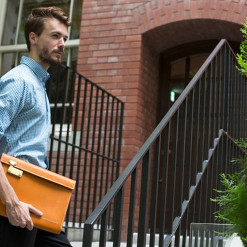 SUITS CLUTCH (Camel) | スーツクラッチ(キャメル) クラッチバッグ