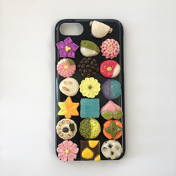 《受注製作》iPhone7.8専用和菓子のスマホカバー 1枚目の画像