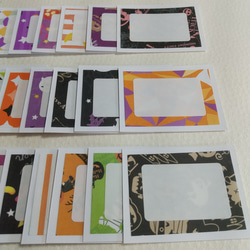 ミニメッセージカード#995☆25枚　ハロウィン柄コメントカード 2枚目の画像