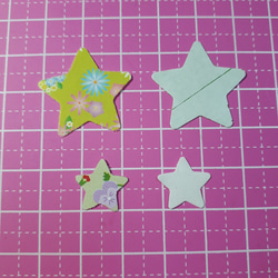 【再販】クラフトパンチ#725☆星(柄MIX)      100枚フレークシール 5枚目の画像