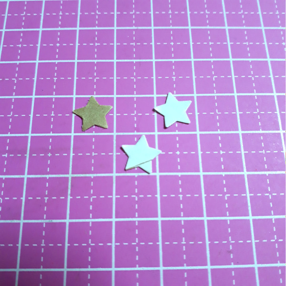 クラフトパンチ#675☆小さいクラフト星 200枚 フレークシール 3枚目の画像