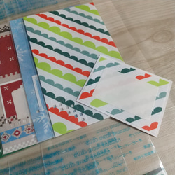 ラッピング#151☆メッセージカード付 クリスマス柄*冬柄 OPP袋 3枚目の画像