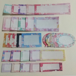 コメントカード6種類 #1031桜柄       30枚メッセージカード 1枚目の画像