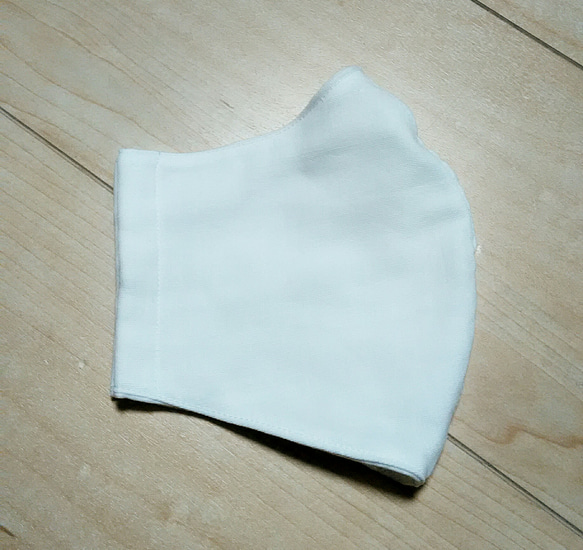 定番＆清潔な白　立体夏マスク　幼児～大人 3枚目の画像