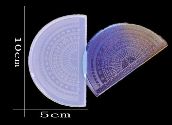 411 シリコンモールド 分度器定規 2枚目の画像