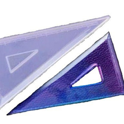 412 シリコンモールド 直角三角形定規 1枚目の画像