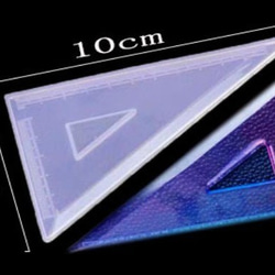 412 シリコンモールド 直角三角形定規 2枚目の画像