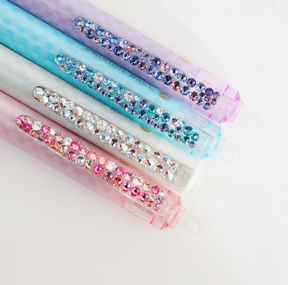 名入れ可能】フリクション 0.5mm/プレシオサ使用/チェック柄/押し花