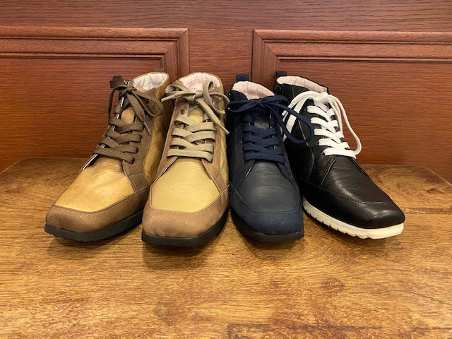 【アシオト】神戸の靴職人が作った♪超軽量・純国産牛革ハイカットシューズ(A3302)