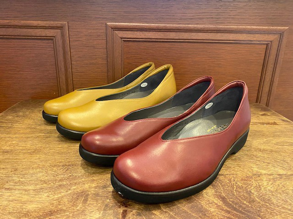 【アシオト】神戸の靴職人が作った♪超軽量・純国産レザーパンプス(A2009) 2枚目の画像